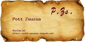 Pott Zsuzsa névjegykártya